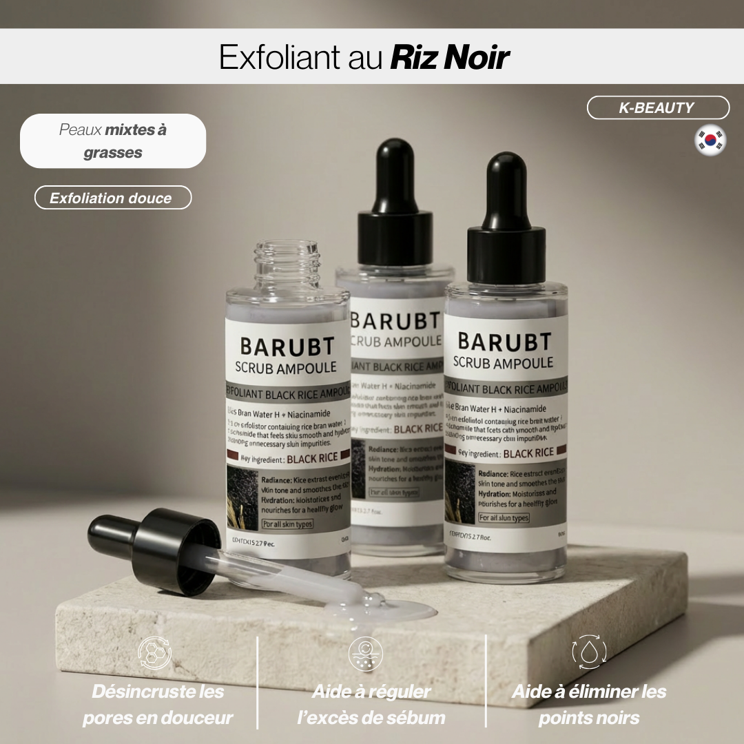 Essence Exfoliante au Riz Noir & Blanc