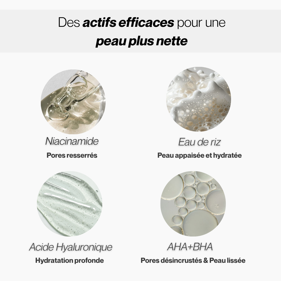 Essence Exfoliante au Riz Noir & Blanc